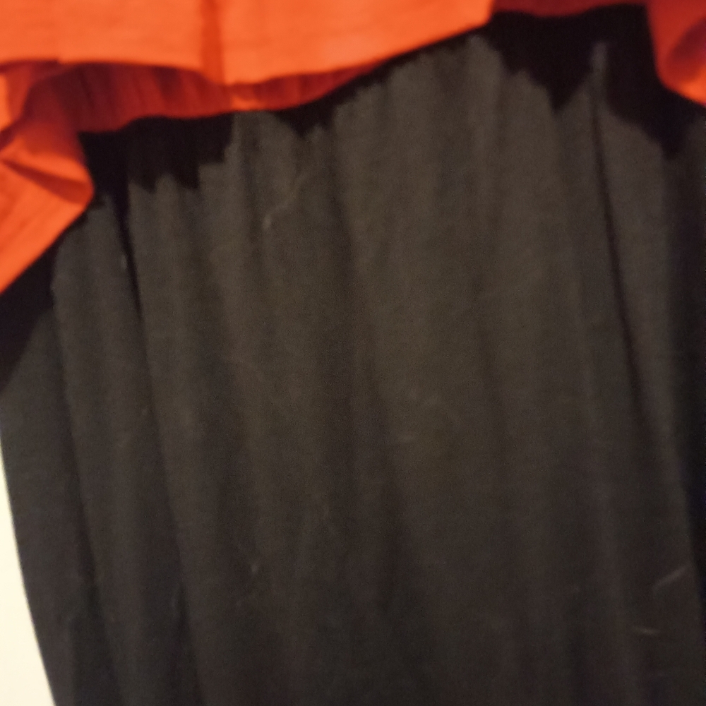 Coveted Clothing Red & Black Maxi Dress Adjustable Spaghetti Straps Size Large - Picture 6 of 10